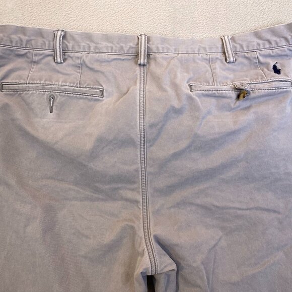 Polo Ralph Lauren Mens Chino Pants 38x32 Stretch Straight Fit Beige Cotton Blend - Picture 16 of 16